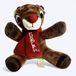 Dan Dee Rudolph the Red Nosed Reindeer 6" Plush Toy Stuffed Animal Scarf Holiday